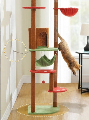 Arbre à chat haut et réglable en hauteur 2.36m à 2.58m