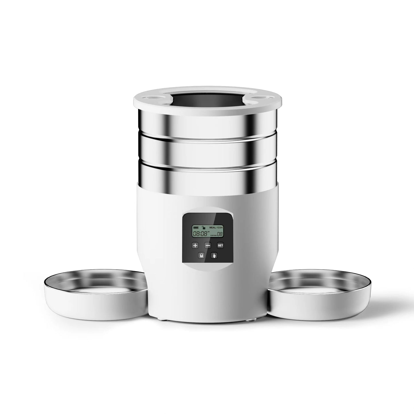 Distributeur automatique de nourriture pour chats avec bouton Wi-Fi de 4,5 L