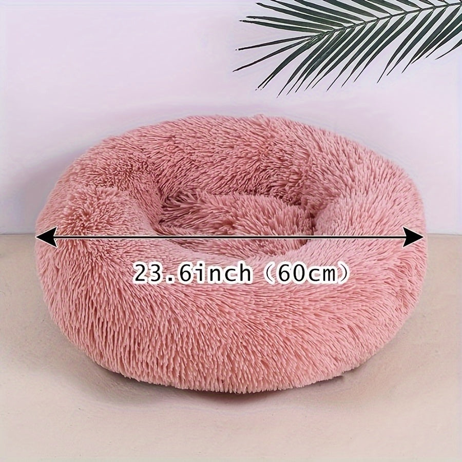 Panier pour chat en peluche confortable avec fond antidérapant
