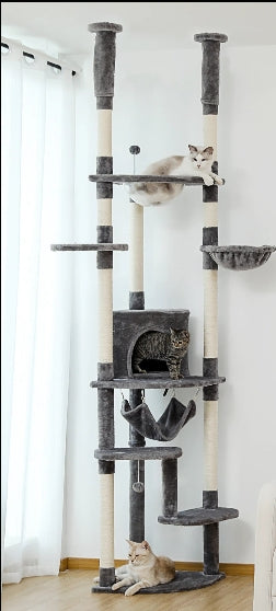 Arbre à chat réglable du sol au plafond