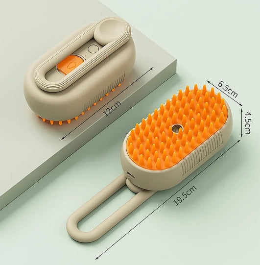 Brosse à vapeur électrique 3 en 1 pour animaux de compagnie