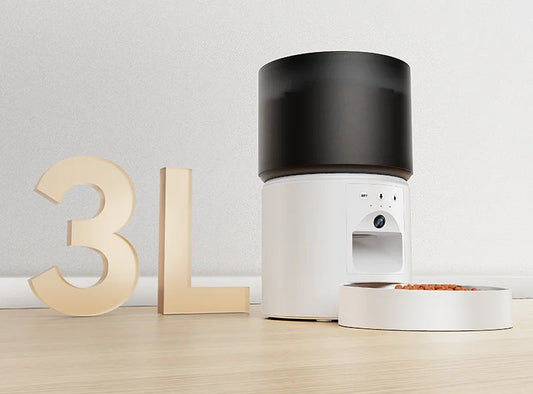 Distributeur automatique de nourriture pour chat avec caméra vidéo