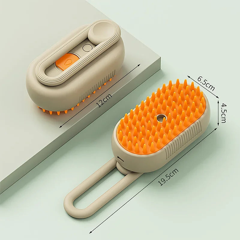 Brosse à vapeur électrique 3 en 1 pour animaux de compagnie