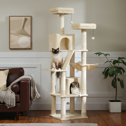 Grand arbre à chat d'intérieur H180 cm